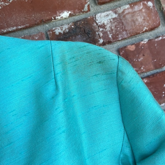 Gus Mayer teal vintage dress size 14 - Picture 5 of 13